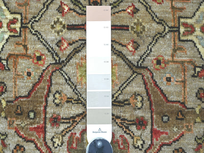 Brown 2'9" x 4'10" Tribal & Geometric Hand knotted Wool Rug - Sku: O022761