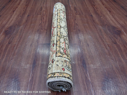 Brown 2'9" x 4'8" Tribal & Geometric Hand knotted Wool Rug - Sku: O022766