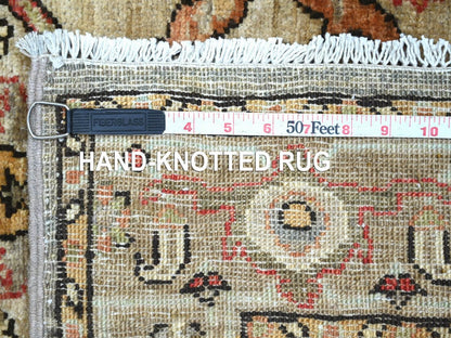 Brown 2'9" x 4'8" Tribal & Geometric Hand knotted Wool Rug - Sku: O022766