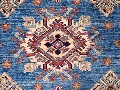 Blue 8'11" x 12'2" Tribal & Geometric Hand knotted Wool Rug - Sku: O022770