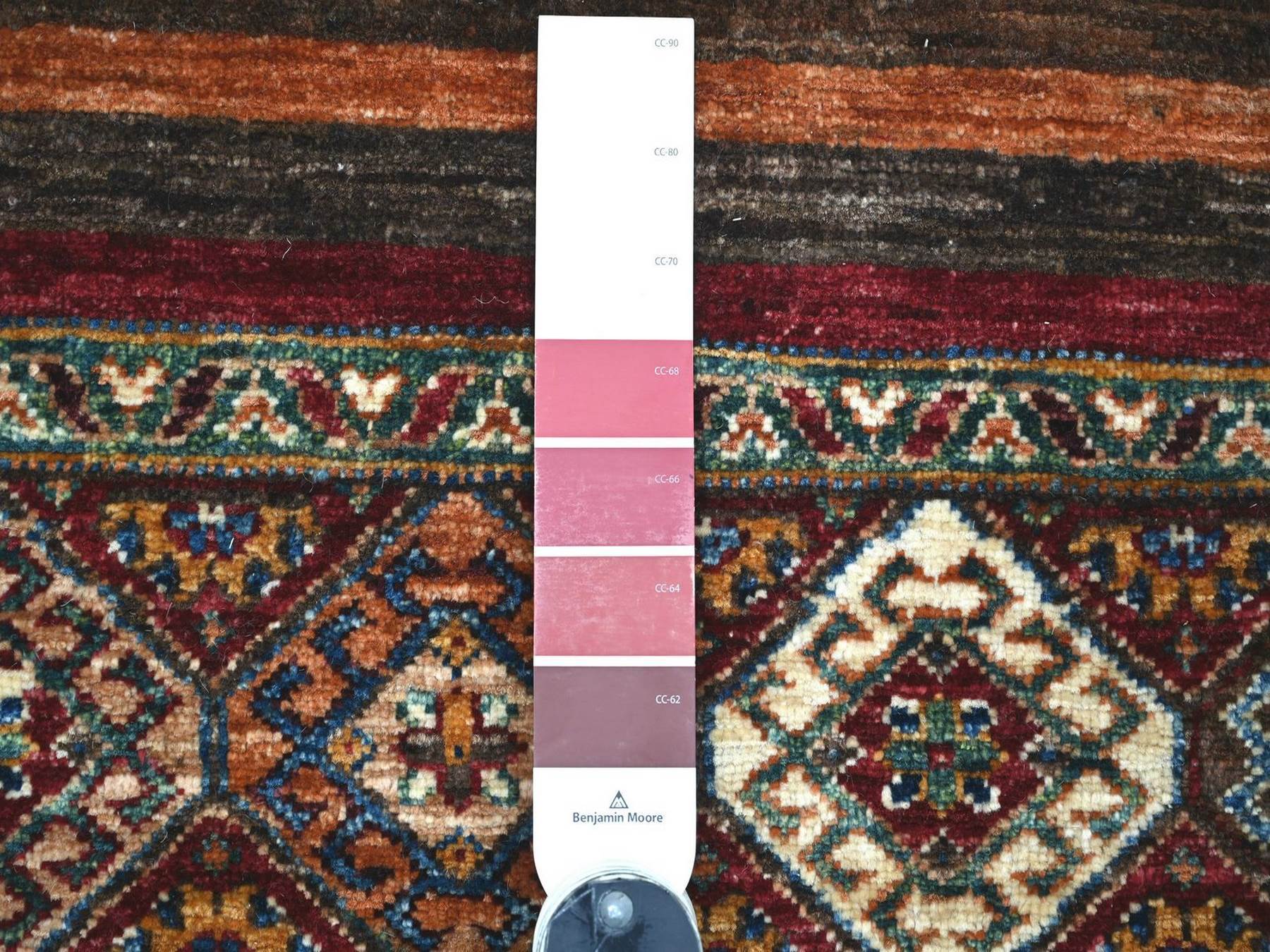 Kazak Tribal & Geometric hand-knotted wool runner in Multicolored, 2'8" x 6'1" — SKU O022772 (view 3)