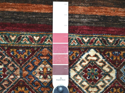 Kazak Tribal & Geometric hand-knotted wool runner in Multicolored, 2'8" x 6'1" — SKU O022772 (view 3)