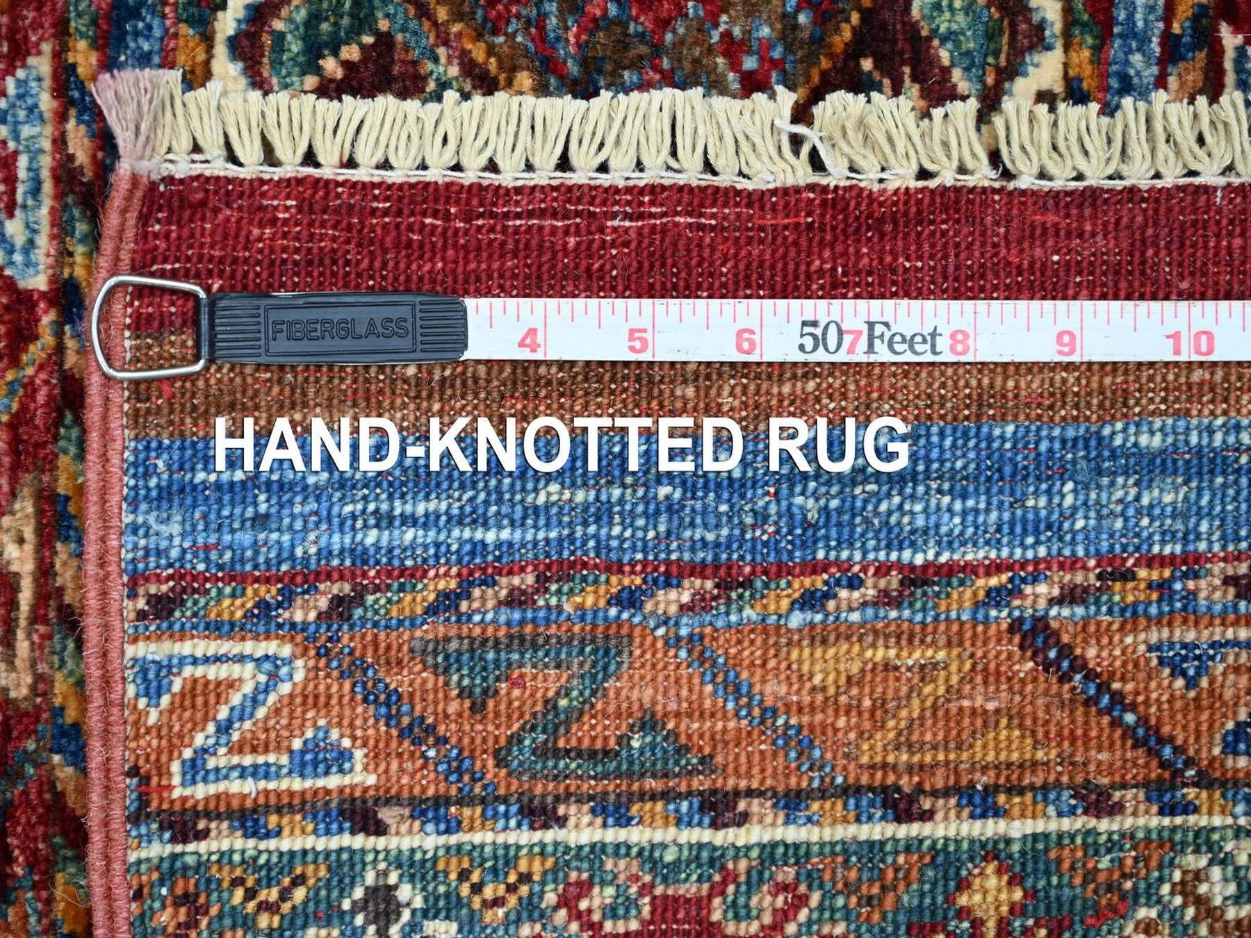 Kazak Tribal & Geometric hand-knotted wool runner in Multicolored, 2'8" x 6'1" — SKU O022772 (view 6)