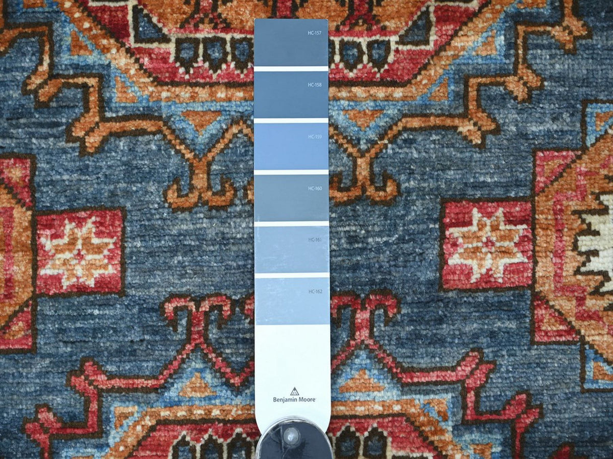 Ersari Tribal & Geometric hand-knotted wool rug in Gray, 3'1" x 5'1" — SKU O022791 (view 3)