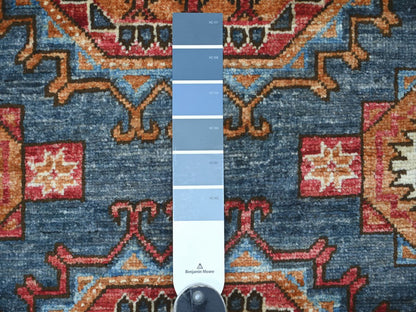 Ersari Tribal & Geometric hand-knotted wool rug in Gray, 3'1" x 5'1" — SKU O022791 (view 3)
