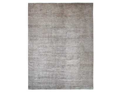 Brown 11'4" x 15'4" Modern and Contemporary Hand knotted Wool Rug - Sku: O022808