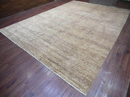 Brown 11'4" x 15'4" Modern and Contemporary Hand knotted Wool Rug - Sku: O022808