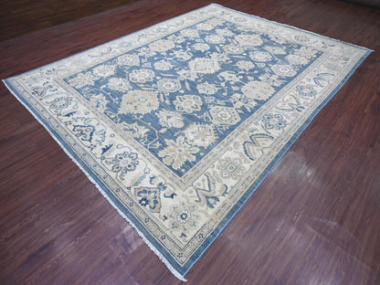 Blue 8'11" x 11'8" Kazak Hand knotted Wool Rug - Sku: O022809