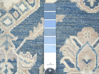 Blue 8'11" x 11'8" Kazak Hand knotted Wool Rug - Sku: O022809