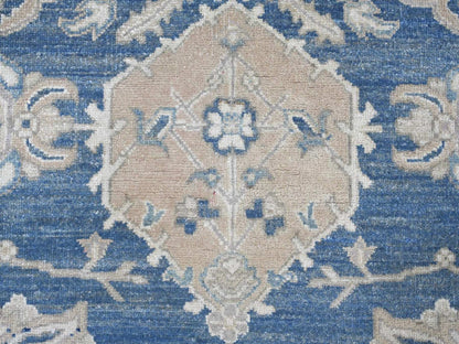 Blue 8'11" x 11'8" Kazak Hand knotted Wool Rug - Sku: O022809
