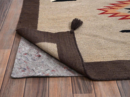 Brown 12'2" x 14'9" Flat Weave Hand woven Wool Rug - Sku: O02280