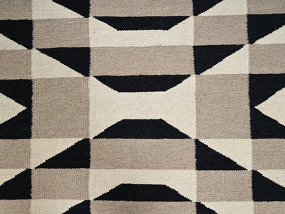 Brown 12'2" x 14'9" Flat Weave Hand woven Wool Rug - Sku: O02280