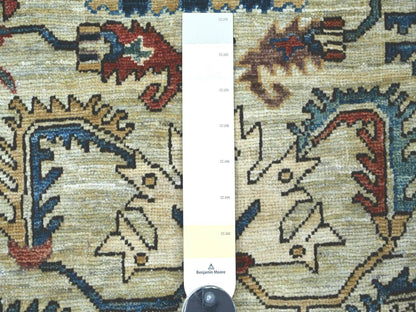 Green 2'3" x 5'11" Tribal & Geometric Hand knotted Wool Rug - Sku: O022820