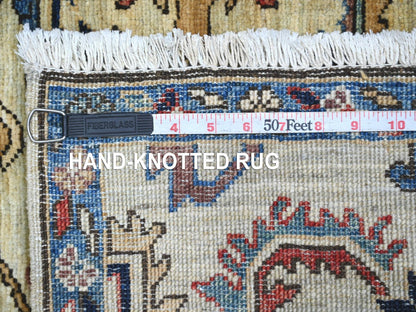 Green 2'3" x 5'11" Tribal & Geometric Hand knotted Wool Rug - Sku: O022820