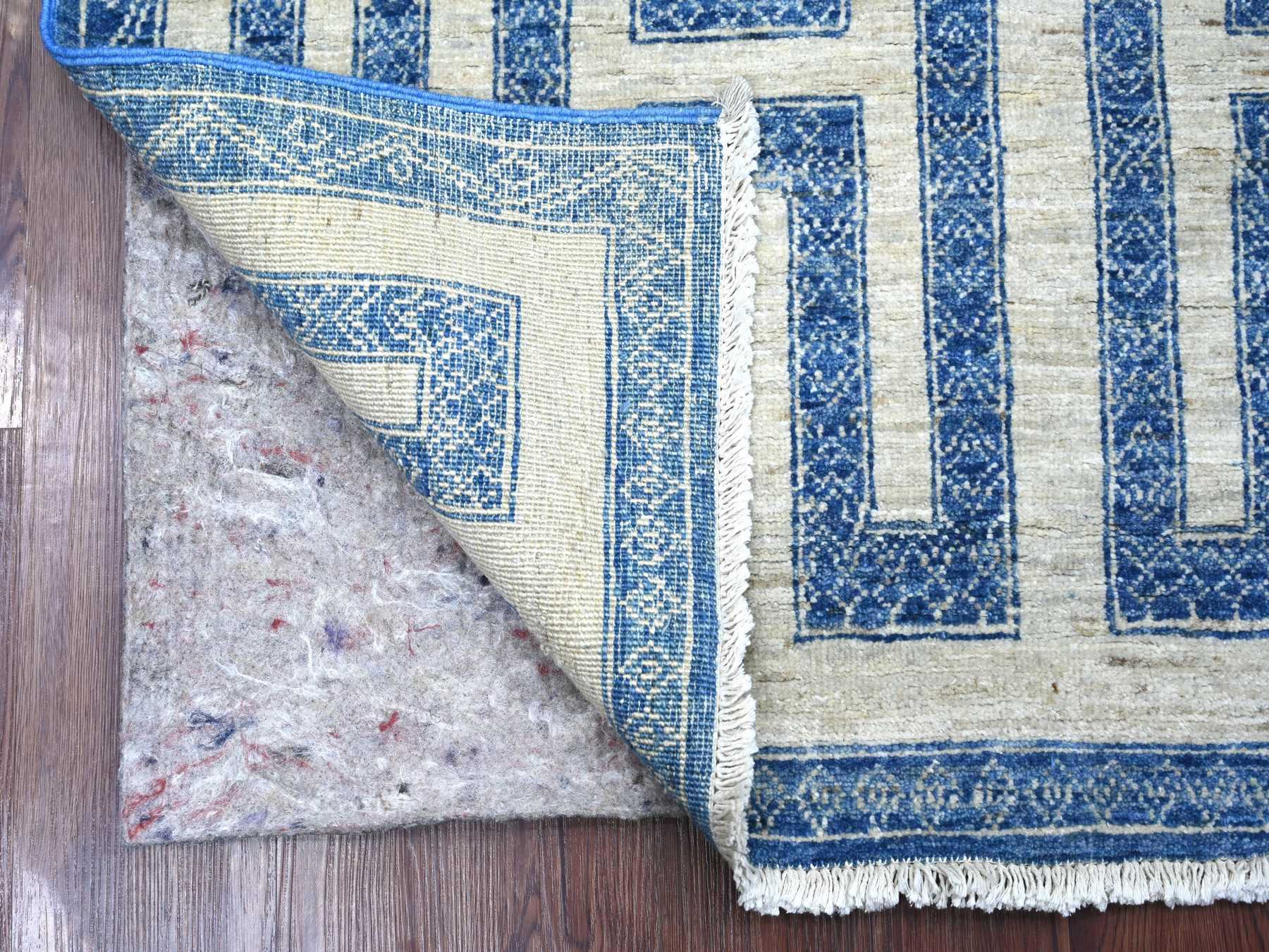 Peshawar Oushak hand-knotted wool rug in Blue, 4' x 5'9" — SKU O022846 (view 2)