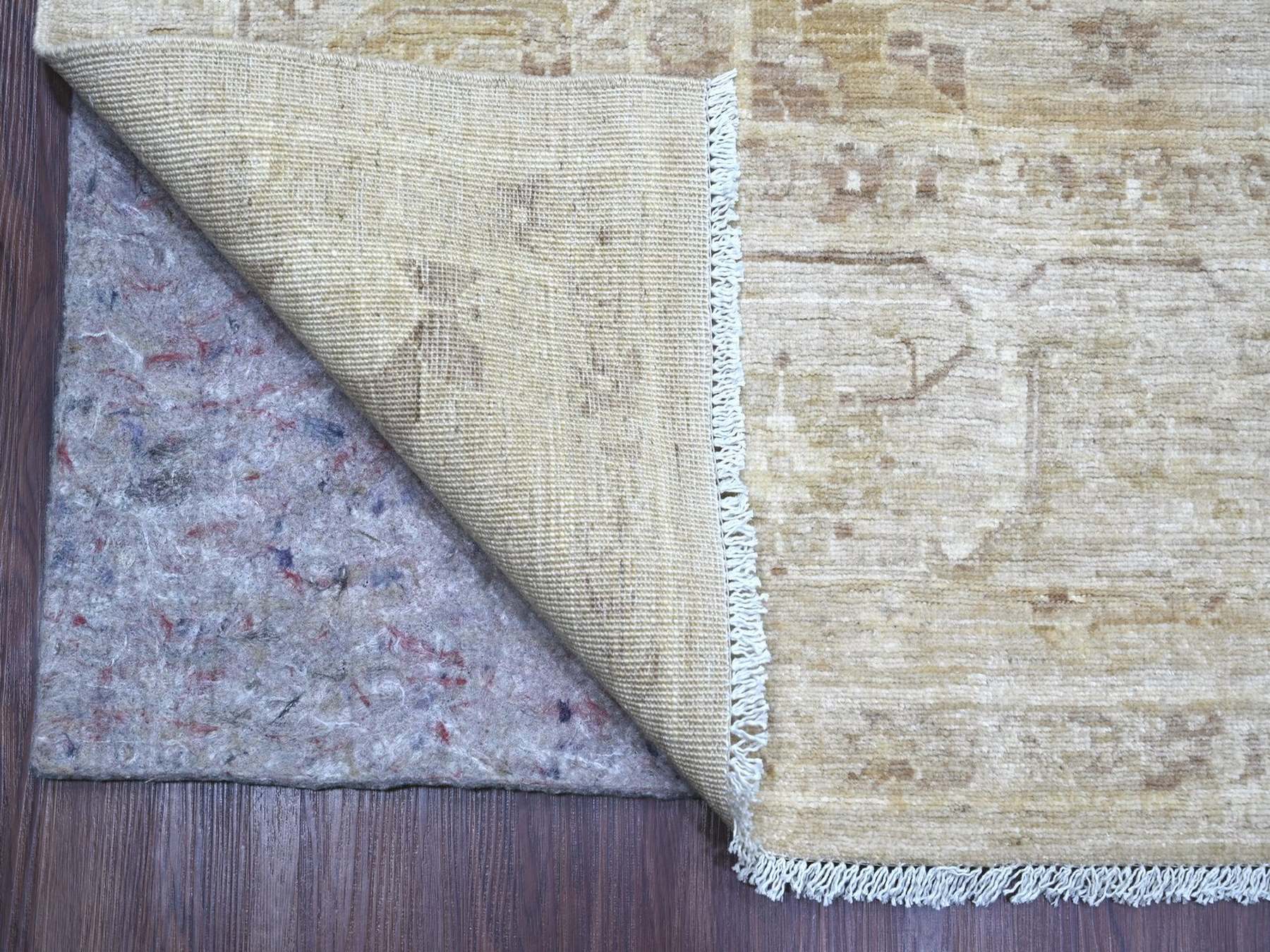 Peshawar Tribal & Geometric hand-knotted wool rug in Gray, 9'2" x 11'9" — SKU O022862 (view 4)