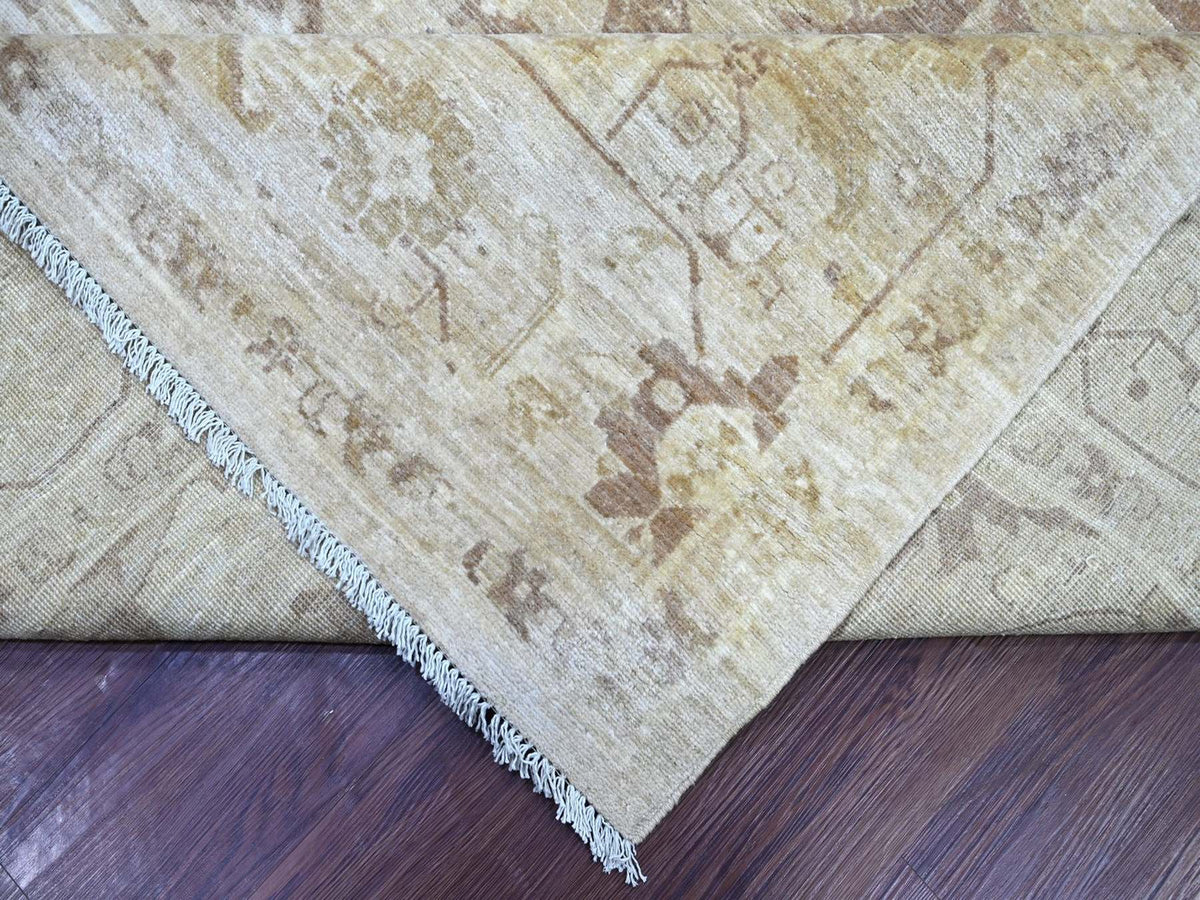 Peshawar Tribal & Geometric hand-knotted wool rug in Gray, 9'2" x 11'9" — SKU O022862 (view 6)