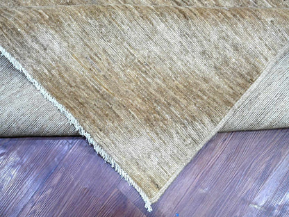 Modern / Contemporary hand-knotted wool rug in Brown, 11'8" x 15'3" — SKU O022872 (view 6)
