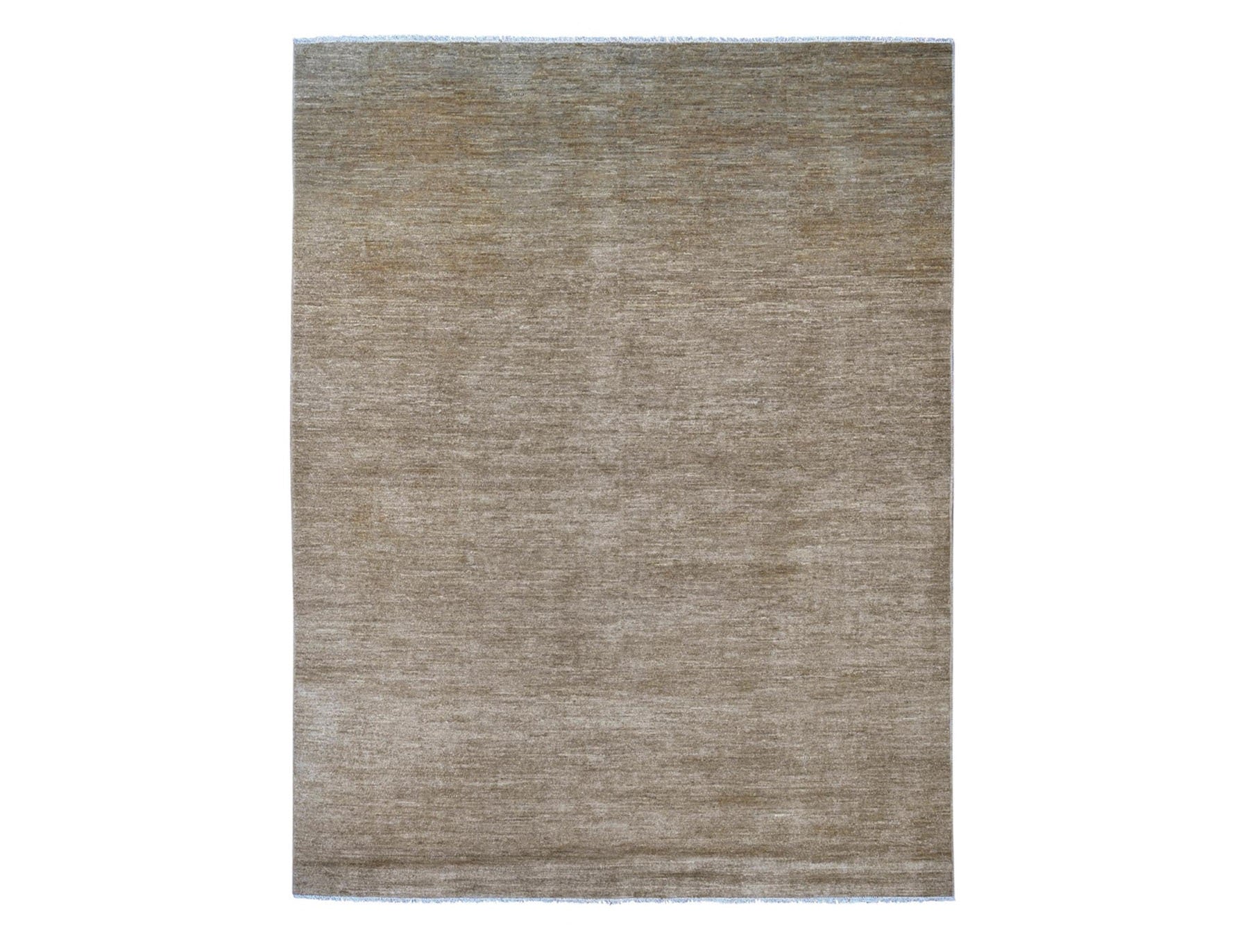 Brown 7'8" x 9'10" Modern and Contemporary Hand knotted Wool Rug - Sku: O022873