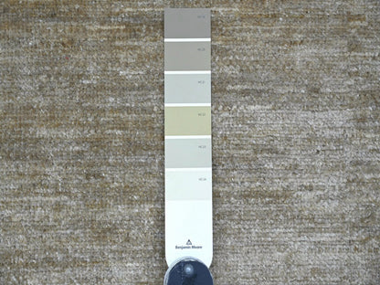 Brown 7'8" x 9'10" Modern and Contemporary Hand knotted Wool Rug - Sku: O022873