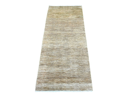 Brown 2'6" x 5'8" Modern and Contemporary Hand knotted Wool Rug - Sku: O022874