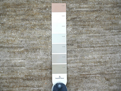 Brown 2'6" x 5'8" Modern and Contemporary Hand knotted Wool Rug - Sku: O022874