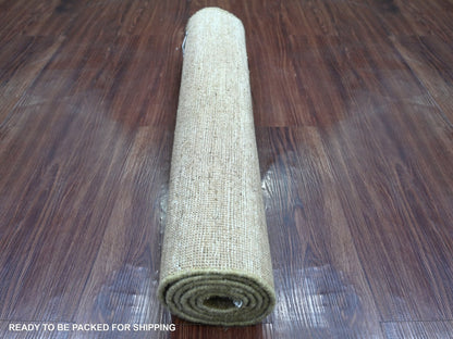 Brown 2'6" x 5'8" Modern and Contemporary Hand knotted Wool Rug - Sku: O022874