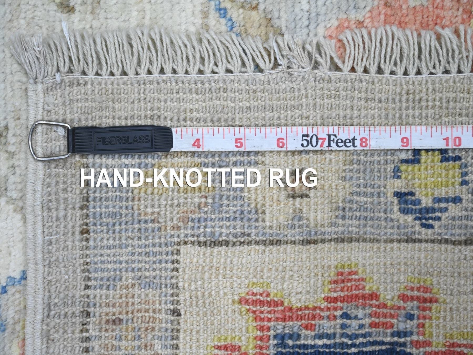 Oushak Oushak hand-knotted wool rug in Gray & Ivory, 6'2" x 8'10" — SKU O022881 (view 6)
