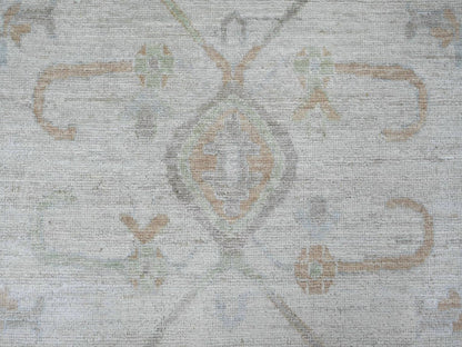Grey 10'0" x 13'7" Oushak And Peshawar Hand knotted Wool Rug - Sku: O022884