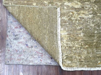 Brown 4'0" x 6'2" Modern and Contemporary Hand knotted Wool Rug - Sku: O022888