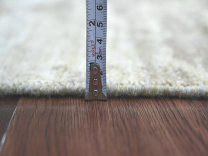Brown 4'0" x 6'2" Modern and Contemporary Hand knotted Wool Rug - Sku: O022888