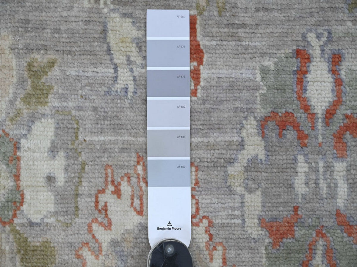 Oushak Oushak hand-knotted wool rug in Gray, 3' x 4'11" — SKU O022898 (view 3)