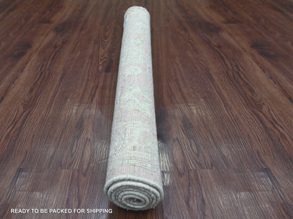 Oushak Oushak hand-knotted wool rug in Pink, 3'3" x 4'10" — SKU O022899 (view 4)
