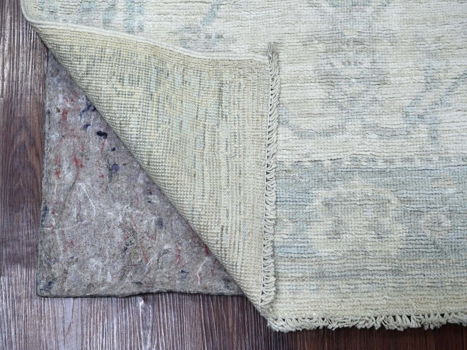 Ivory 3'1" x 5'5" Oushak And Peshawar Hand knotted Wool Rug - Sku: O022901