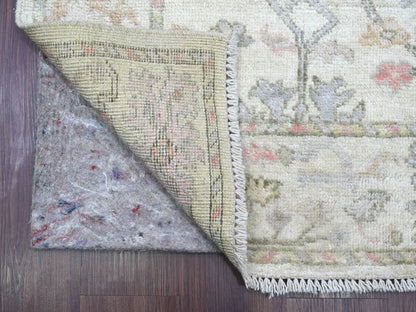 Oushak Oushak hand-knotted wool runner in Ivory, 2'11" x 19'6" — SKU O022905 (view 2)