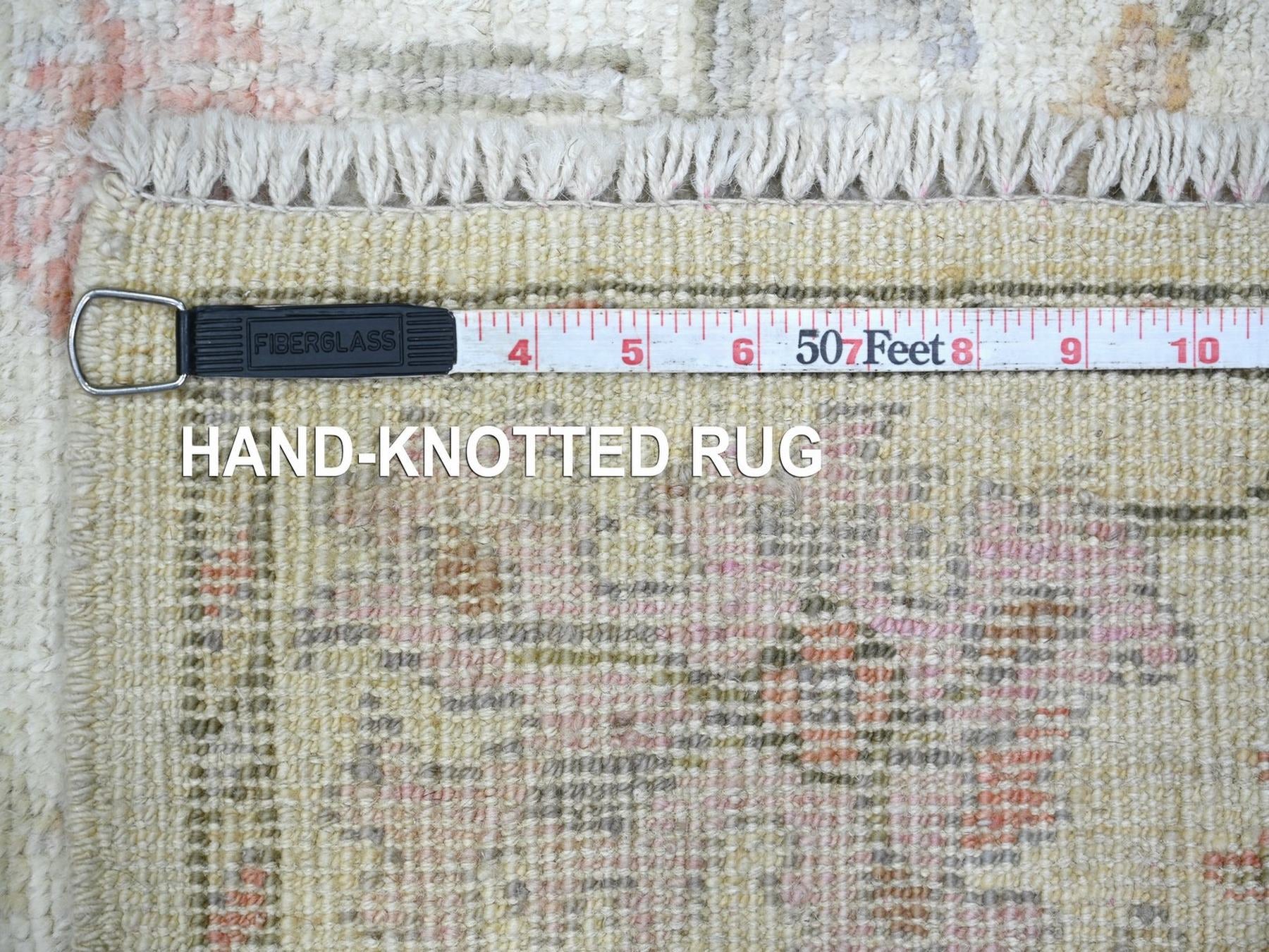 Oushak Oushak hand-knotted wool runner in Ivory, 2'11" x 19'6" — SKU O022905 (view 6)