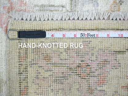 Oushak Oushak hand-knotted wool runner in Ivory, 2'11" x 19'6" — SKU O022905 (view 6)