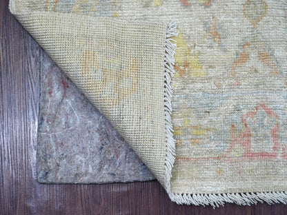 Oushak Oushak hand-knotted wool runner in Gray, 2'10" x 6' — SKU O022907 (view 2)