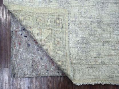 Ivory 3'1" x 4'10" Oushak And Peshawar Hand knotted Wool Rug - Sku: O022908
