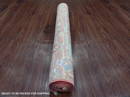Oushak Oushak hand-knotted wool rug in Pink, 3'2" x 5'2" — SKU O022911 (view 4)