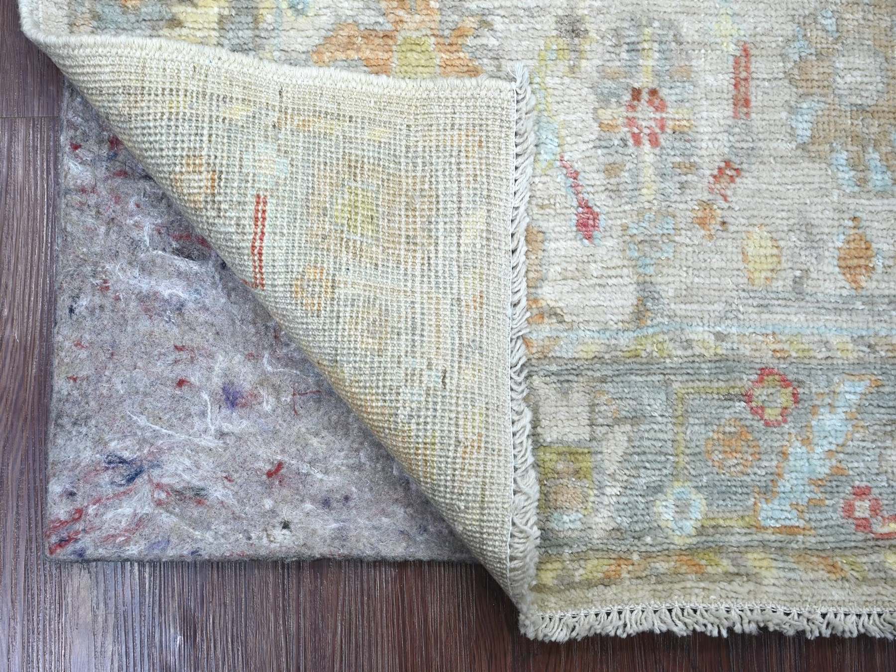 Oushak Oushak hand-knotted wool rug in Ivory & Gray, 3' x 4'10" — SKU O022912 (view 2)