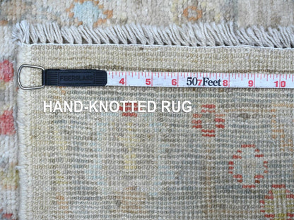 Oushak Oushak hand-knotted wool rug in Ivory & Gray, 3' x 4'10" — SKU O022912 (view 6)