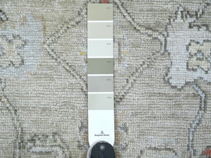 Oushak Oushak hand-knotted wool rug in Gray & Light Gray, 3'3" x 4'11" — SKU O022914 (view 3)