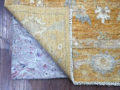 Brown 3'0" x 4'10" Oushak And Peshawar Hand knotted Wool Rug - Sku: O022915