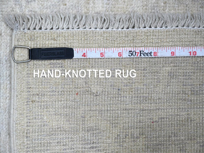 Oushak Oushak hand-knotted wool rug in Ivory & Gray, 2'11" x 4'10" — SKU O022922 (view 6)