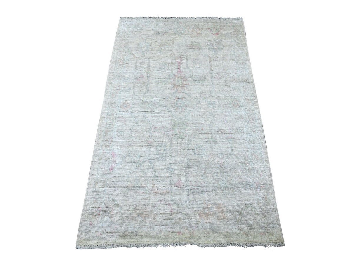 Oushak Oushak hand-knotted wool rug in Gray, 3'1" x 5' — SKU O022929