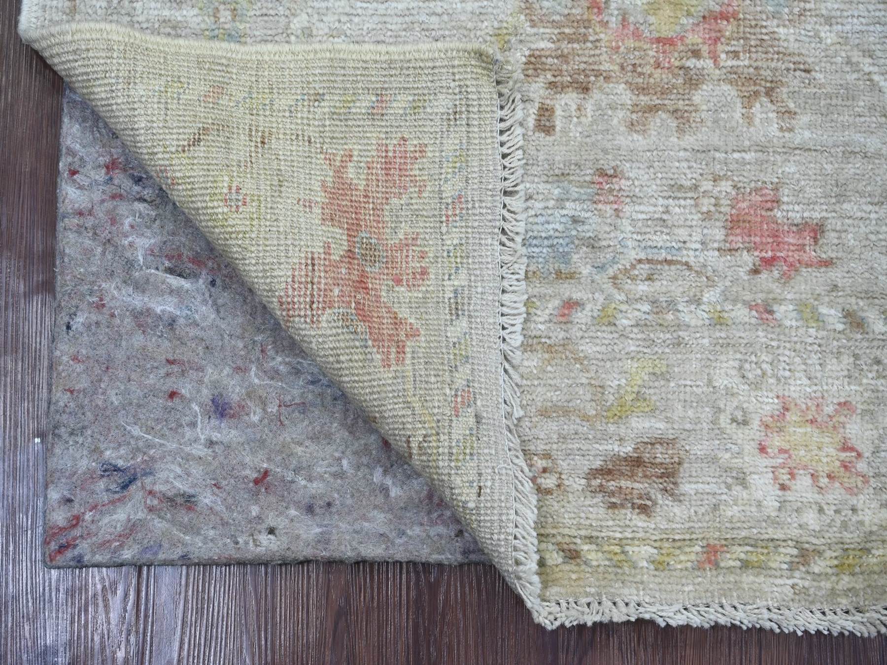 Grey 3'1" x 4'11" Oushak And Peshawar Hand knotted Wool Rug - Sku: O022932