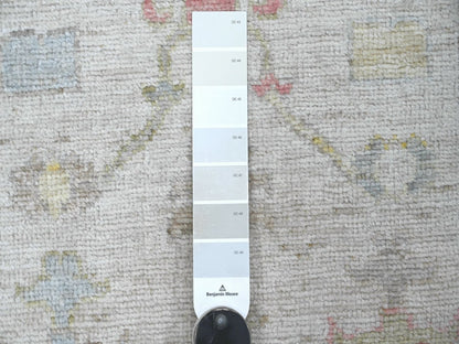 Grey 2'10" x 15'6" Oushak And Peshawar Hand knotted Wool Rug - Sku: O022941