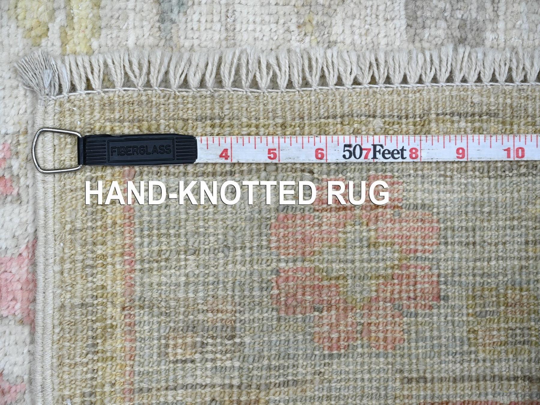 Oushak Oushak hand-knotted wool runner in Gray & Blue, 2'10" x 15'6" — SKU O022941 (view 6)
