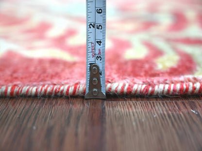 Peshawar Oushak hand-knotted wool runner in Red, 2'7" x 8' — SKU O022954 (view 5)